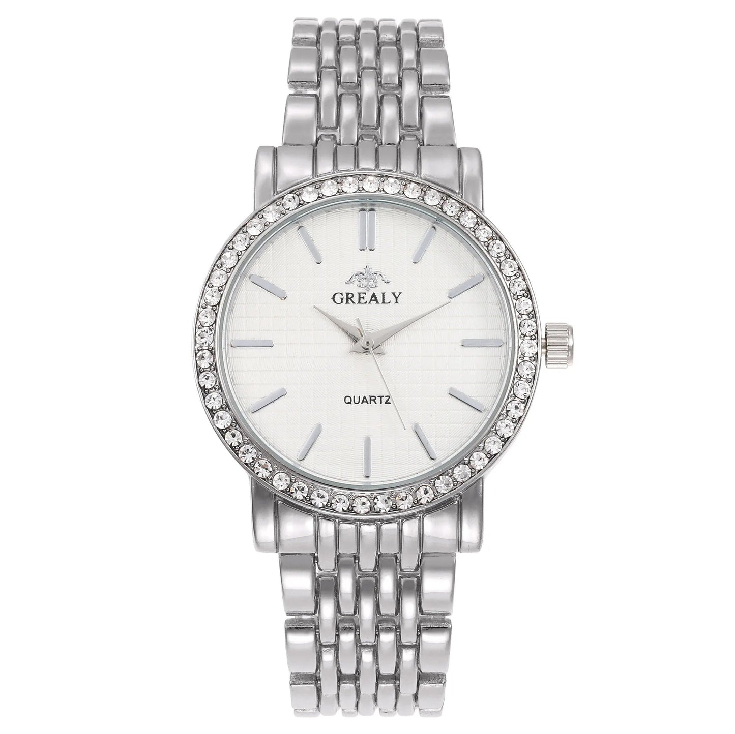Women's Rhinestone Quartz Watch: Elegant Daily Accessory